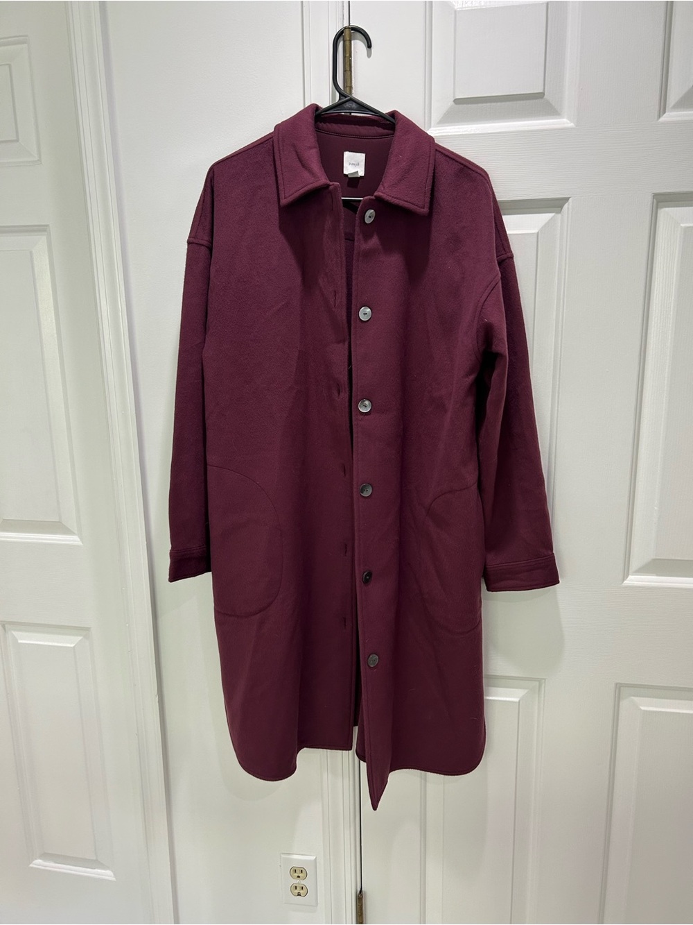 Pure Jill WOMEN'S BURGUNDY TRENCH COAT